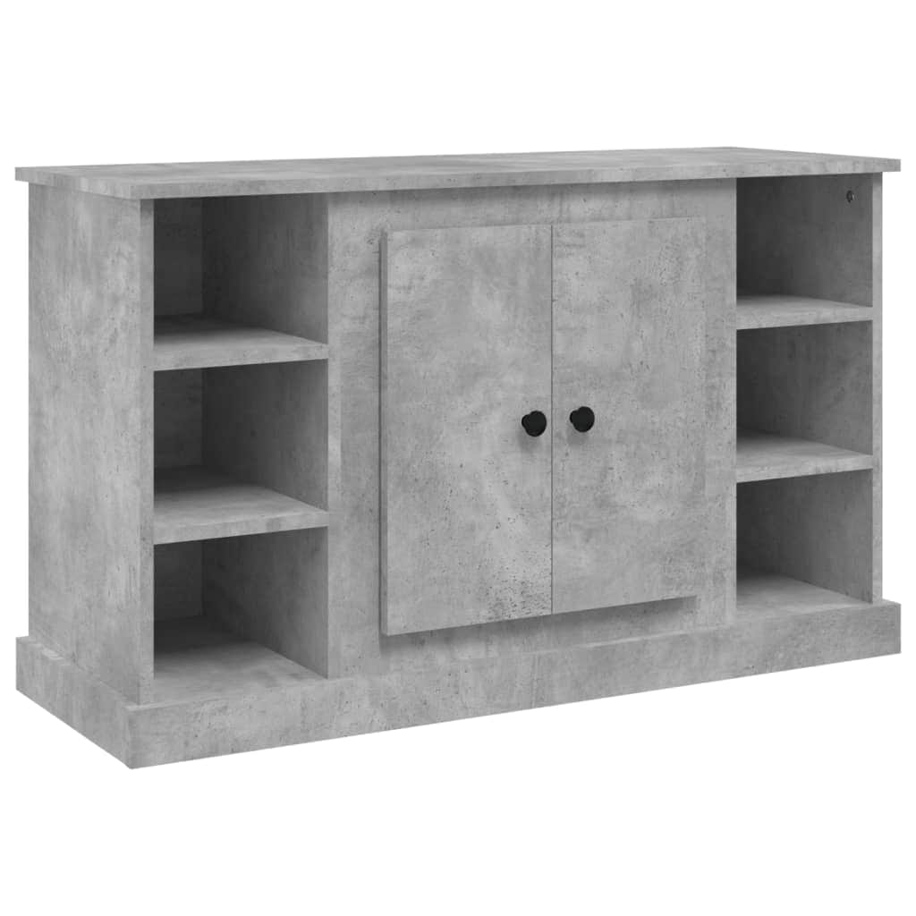 Elegant White Engineered Wood Sideboard