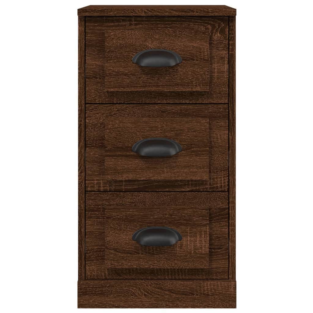 Elegant White Engineered Wood Sideboard