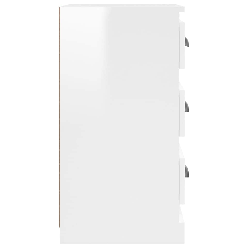 Elegant White Engineered Wood Sideboard
