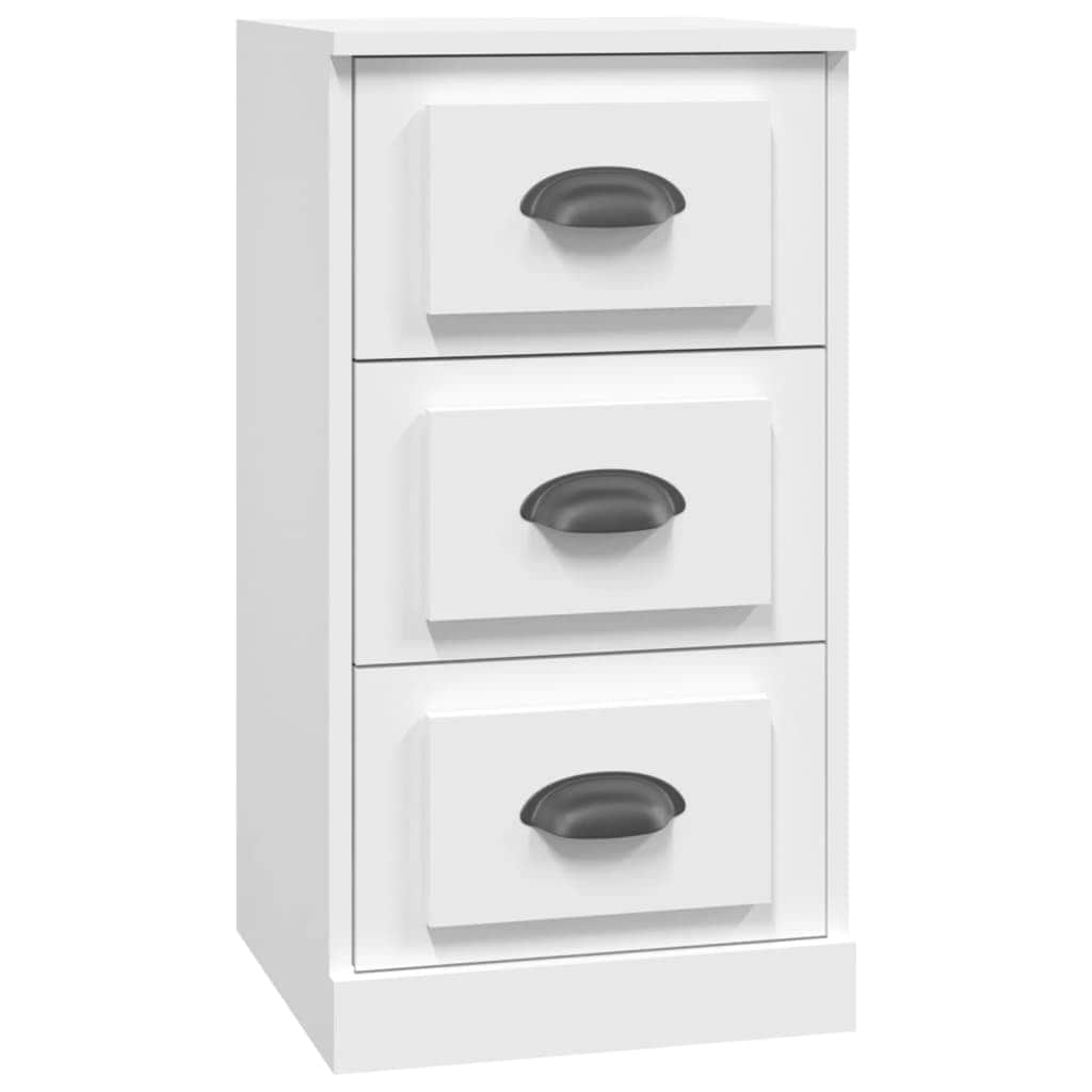 Elegant White Engineered Wood Sideboard