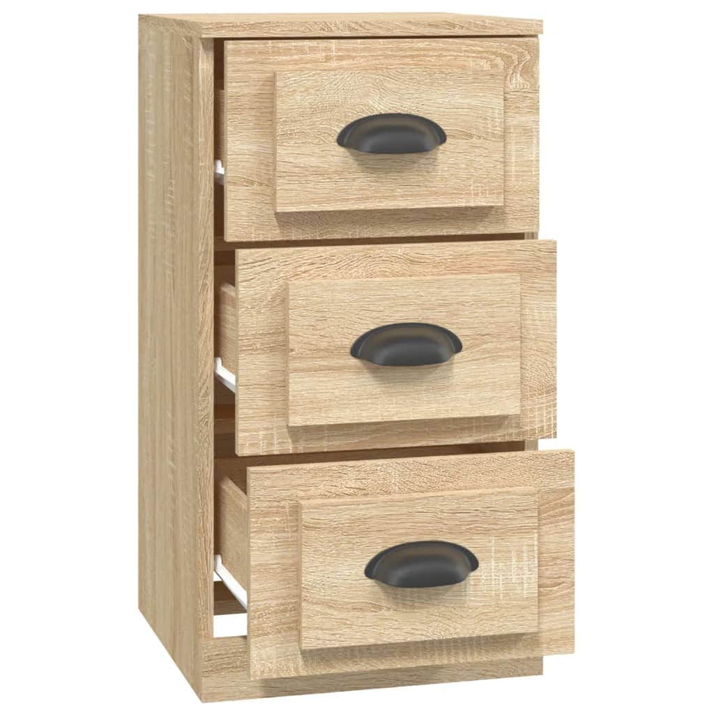 Elegant White Engineered Wood Sideboard