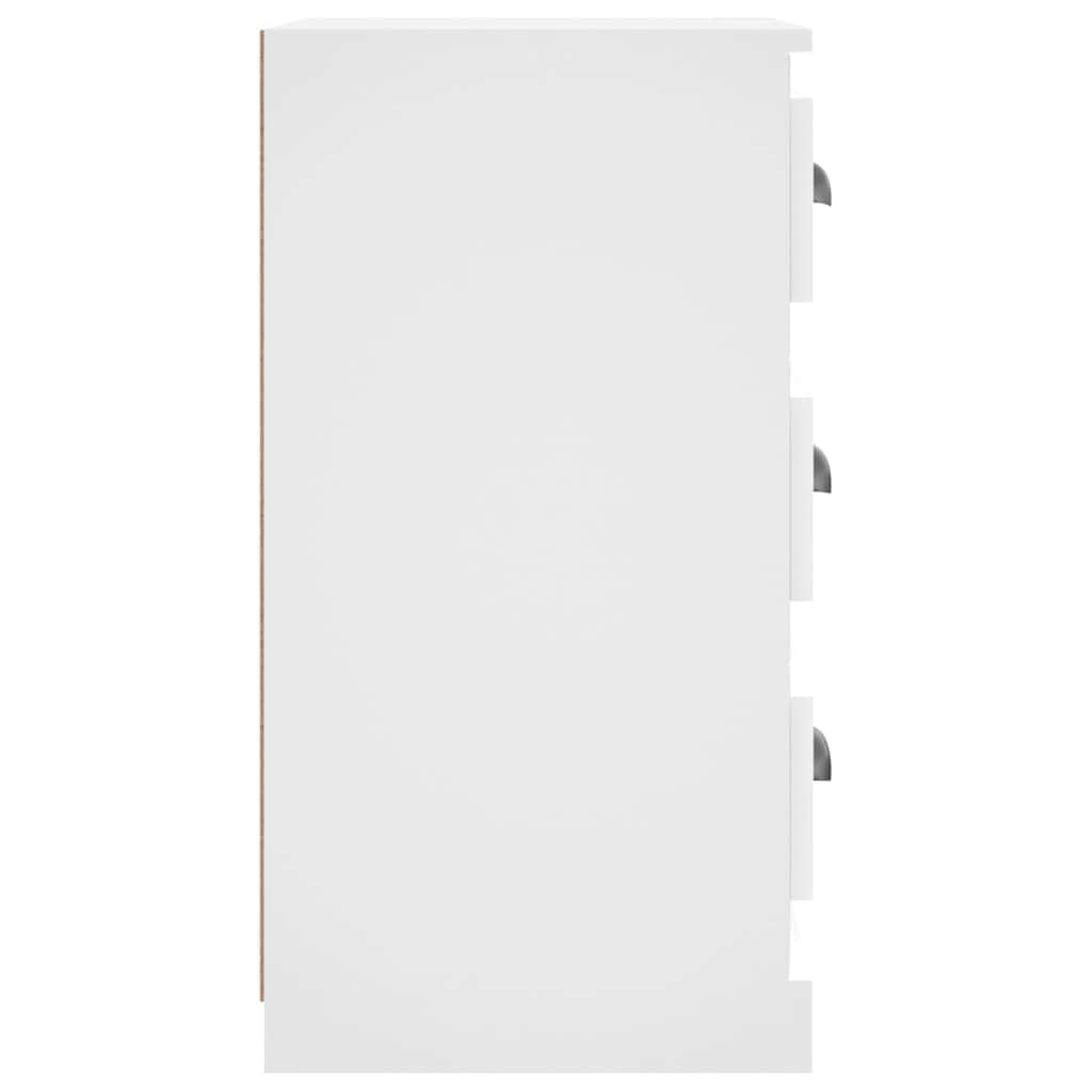 Elegant White Engineered Wood Sideboard