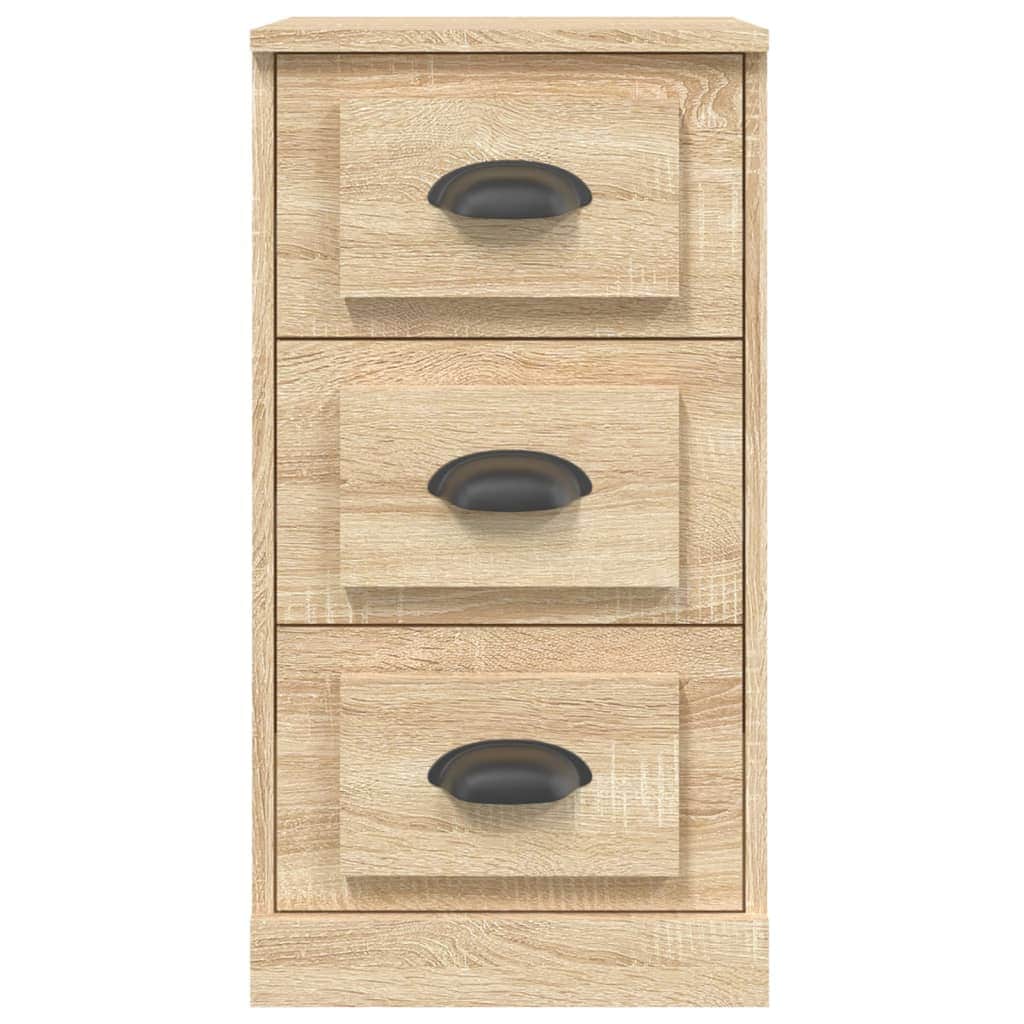 Elegant White Engineered Wood Sideboard