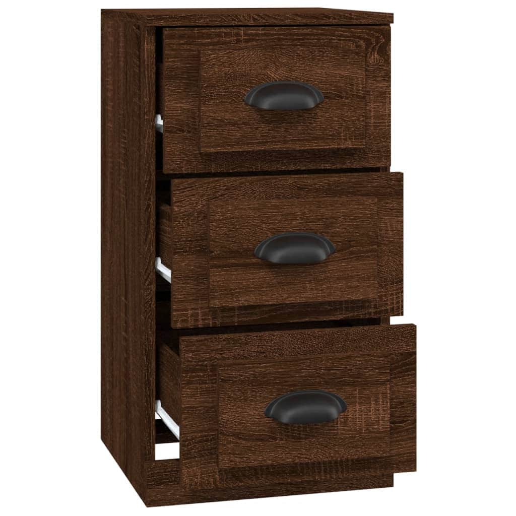 Elegant White Engineered Wood Sideboard