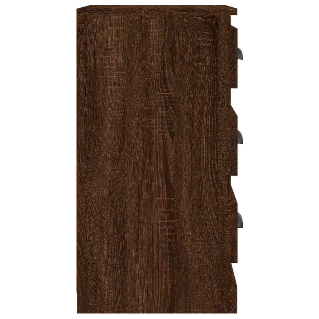 Elegant White Engineered Wood Sideboard