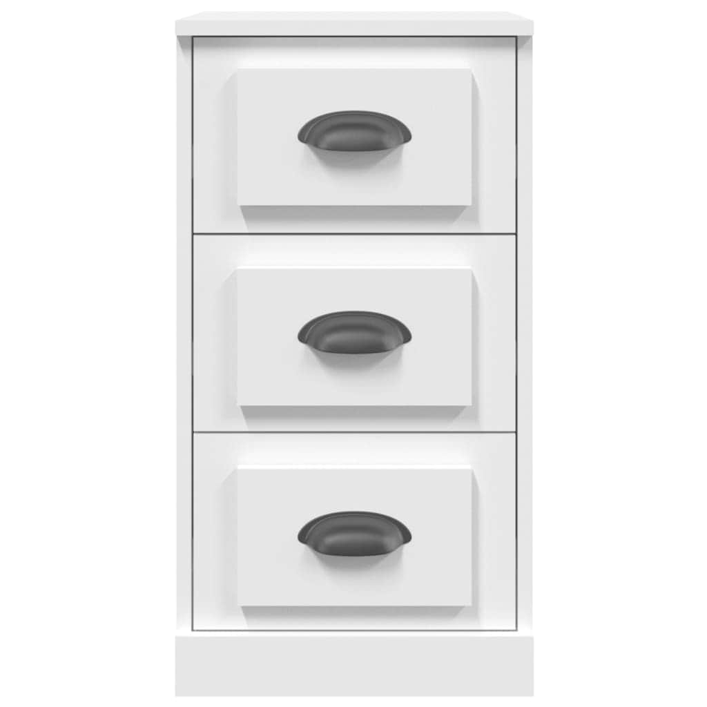 Elegant White Engineered Wood Sideboard
