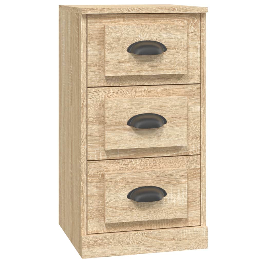 Elegant White Engineered Wood Sideboard