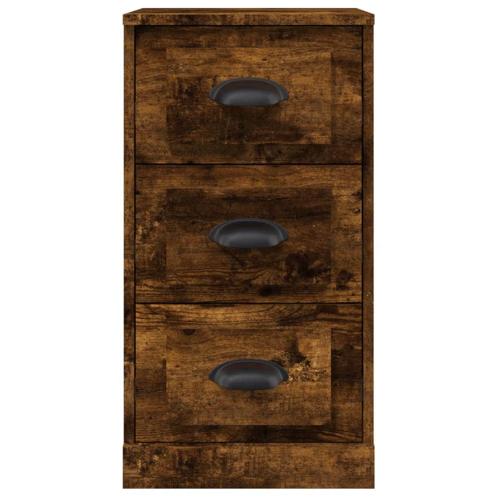 Elegant White Engineered Wood Sideboard