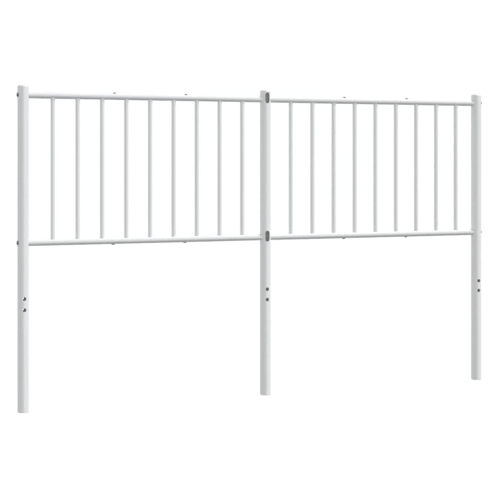 Elegant White Metal Headboard