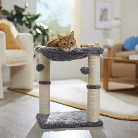 Elevate Your Cat's Playtime with a 52cm Faux Fur Cat Tree