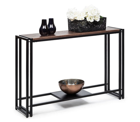 Elevate Your Hallway Decor with a Sleek Copper Console Table