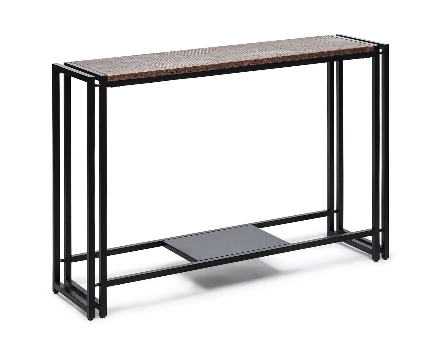 Elevate Your Hallway Decor with a Sleek Copper Console Table