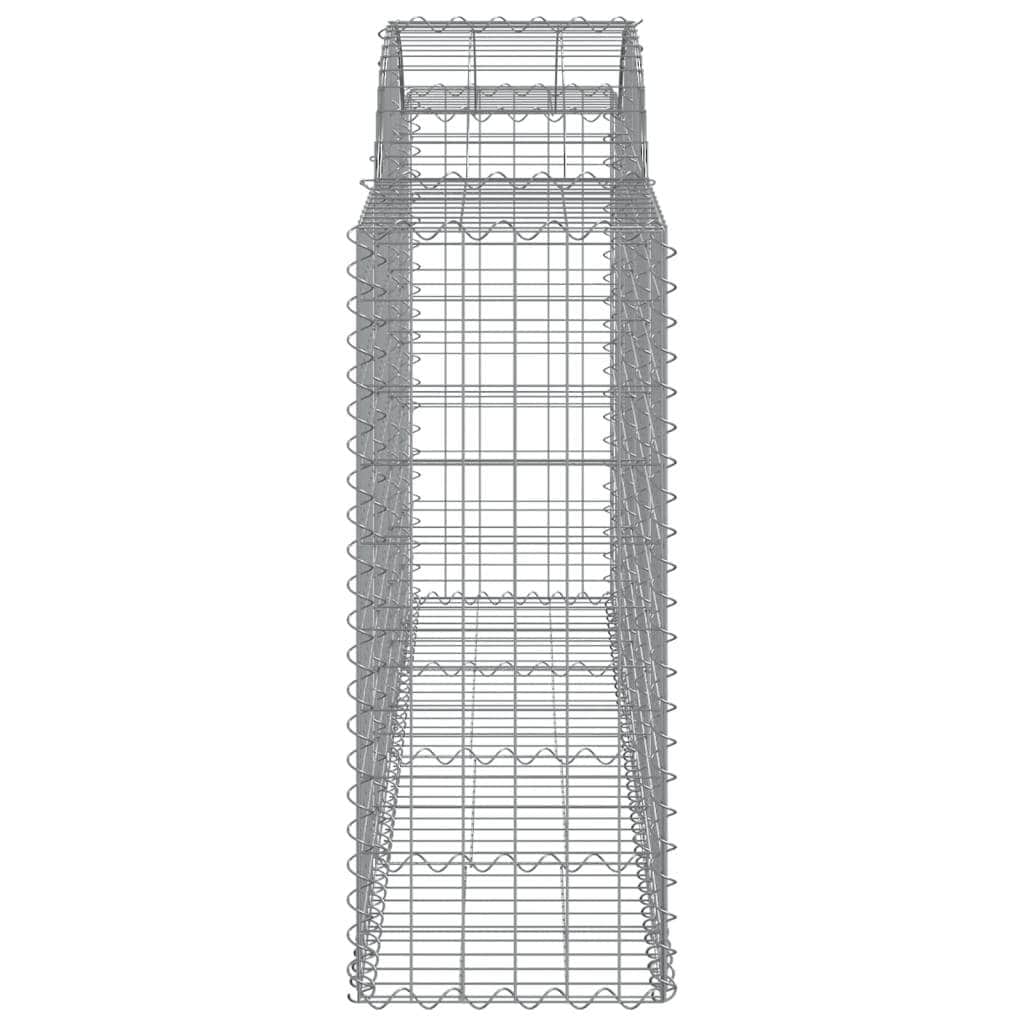 Elevate Your Landscape: Trio of Galvanized Iron Arched Gabion Baskets
