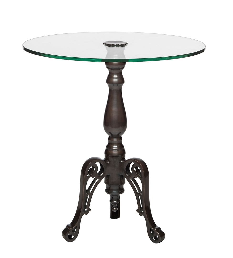 Elevate Your Living Room with our Iron Round Glass Coffee Table