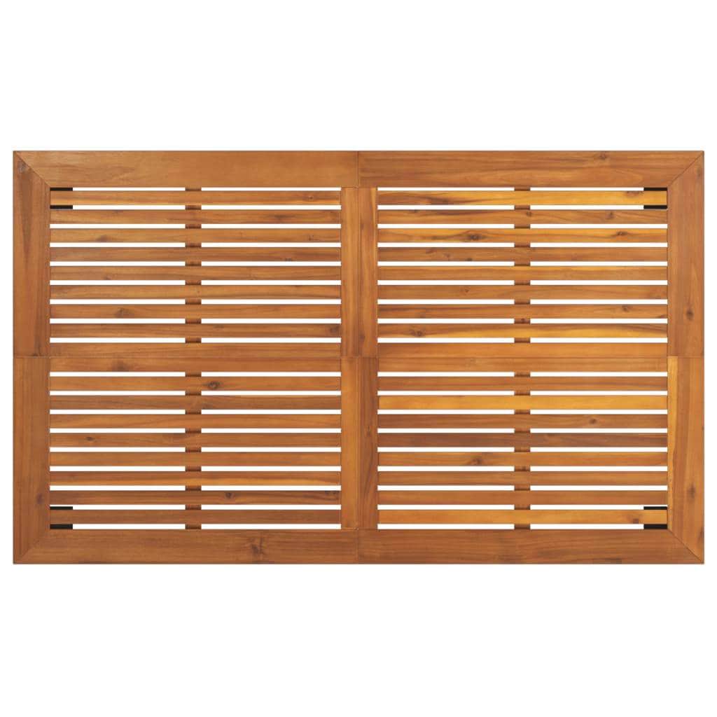 Elevate Your Outdoors: Solid Wood Acacia Garden Table