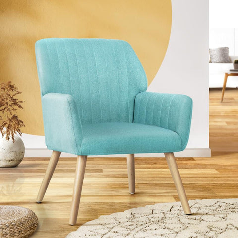 Elevate Your Space with the Stylish Blue Accent Armchair