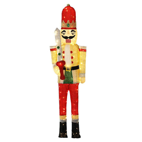 Nutcracker Illumination: 170cm Nutcracker with 180 LED Fairy Lights