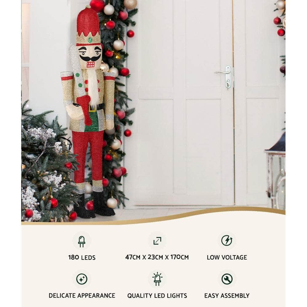Enchanted Nutcracker Glow 1.7M 3D LED Christmas Lights Decoration