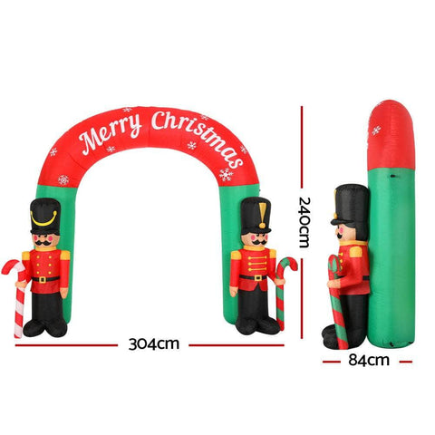 Enchanting Nutcracker Magic 3M Christmas Inflatable Archway