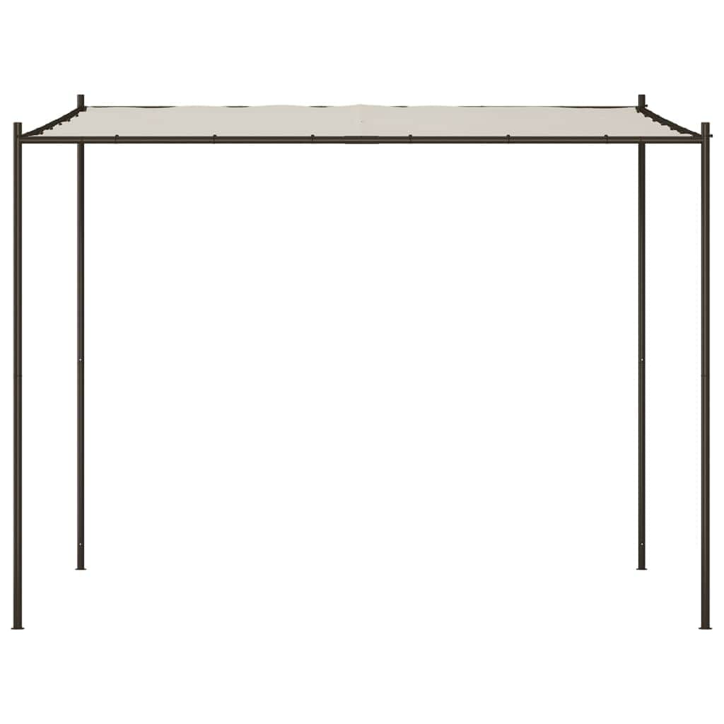 Enchanting Oasis: The Fabric and Steel Gazebo-White\Beige