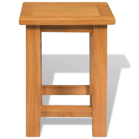 End Table Solid Oak