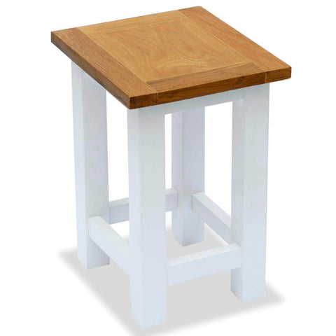 End Table  Solid Oak Wood