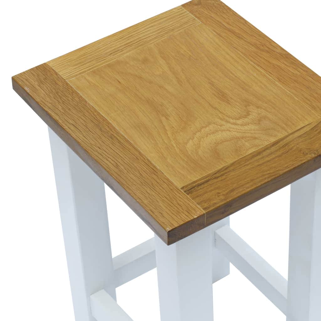 End Table  Solid Oak Wood