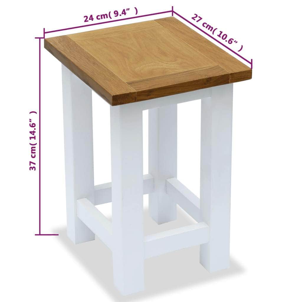 End Table  Solid Oak Wood