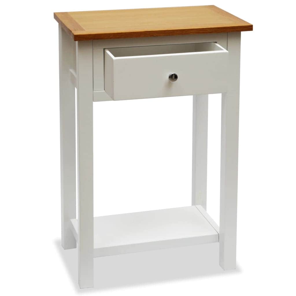 End Table, Solid Oak Wood