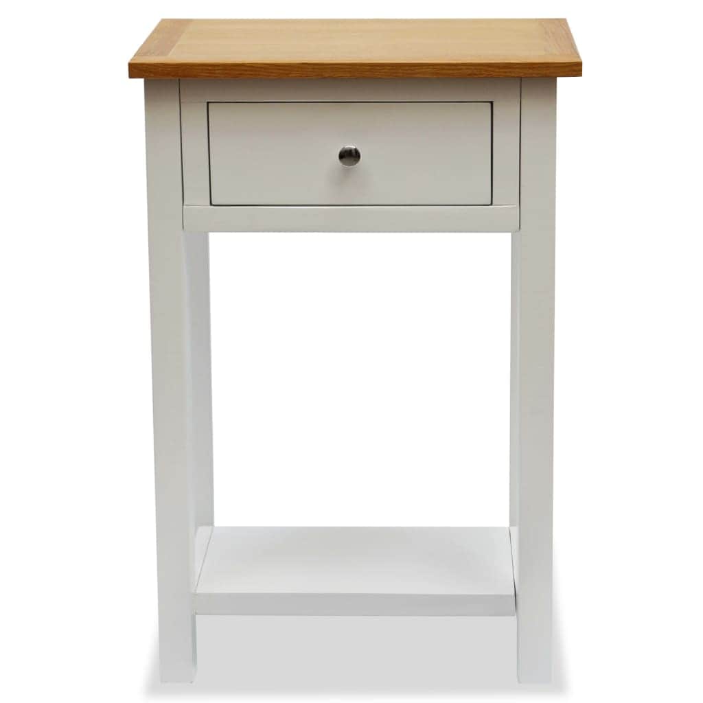 End Table, Solid Oak Wood