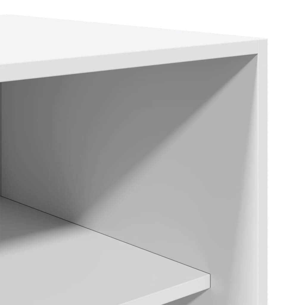 Engineered Wood Wardrobe Cabinet Freestanding Clothes Closet with Hanging Rail