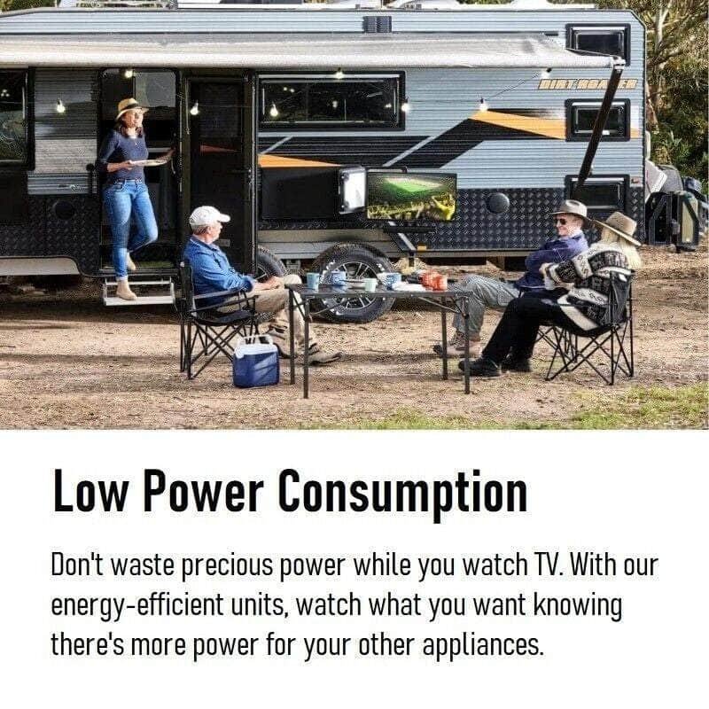 ENGLAON 24" HD LED 12V TV DVD Combo for Caravan Motorhome Campervan Truck Car RV