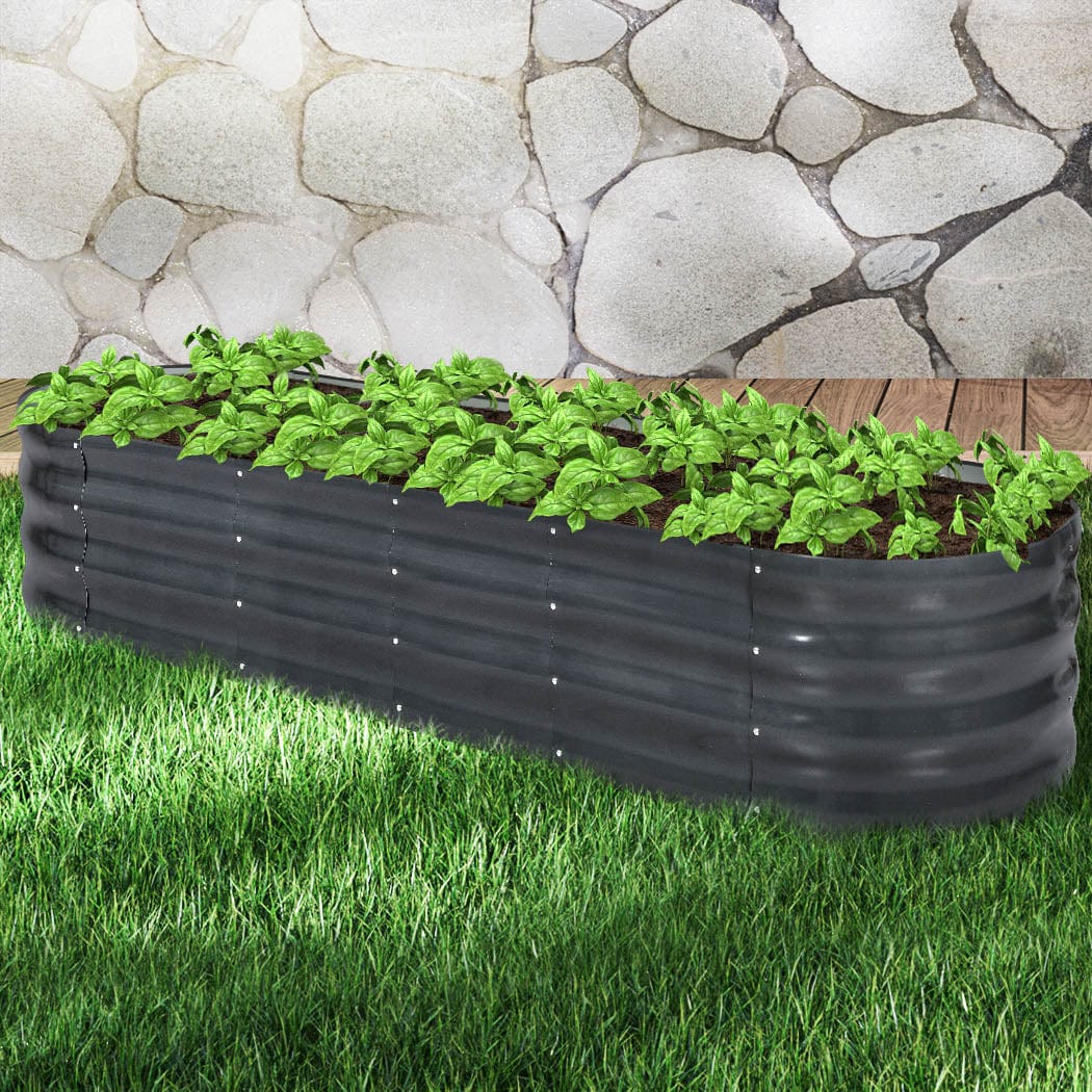 Enhance Your Garden Space with Raised Oval Vegetable Beds | 320x80x42cm