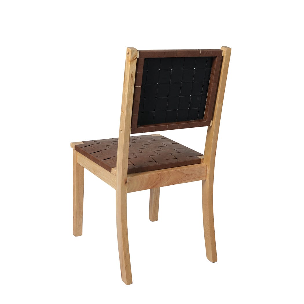 Enhance Your Kitchen with Stylish PU Woven Leather Dining Chairs