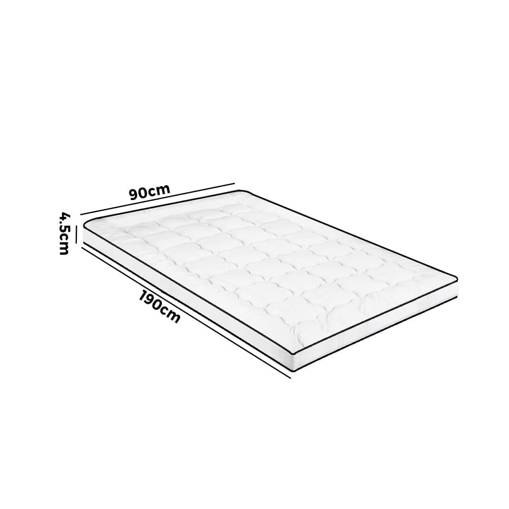 Enhance Your Sleep with our Single-Size Microfibre Pillowtop Mattress Protector Cover-Single\King Single | Single