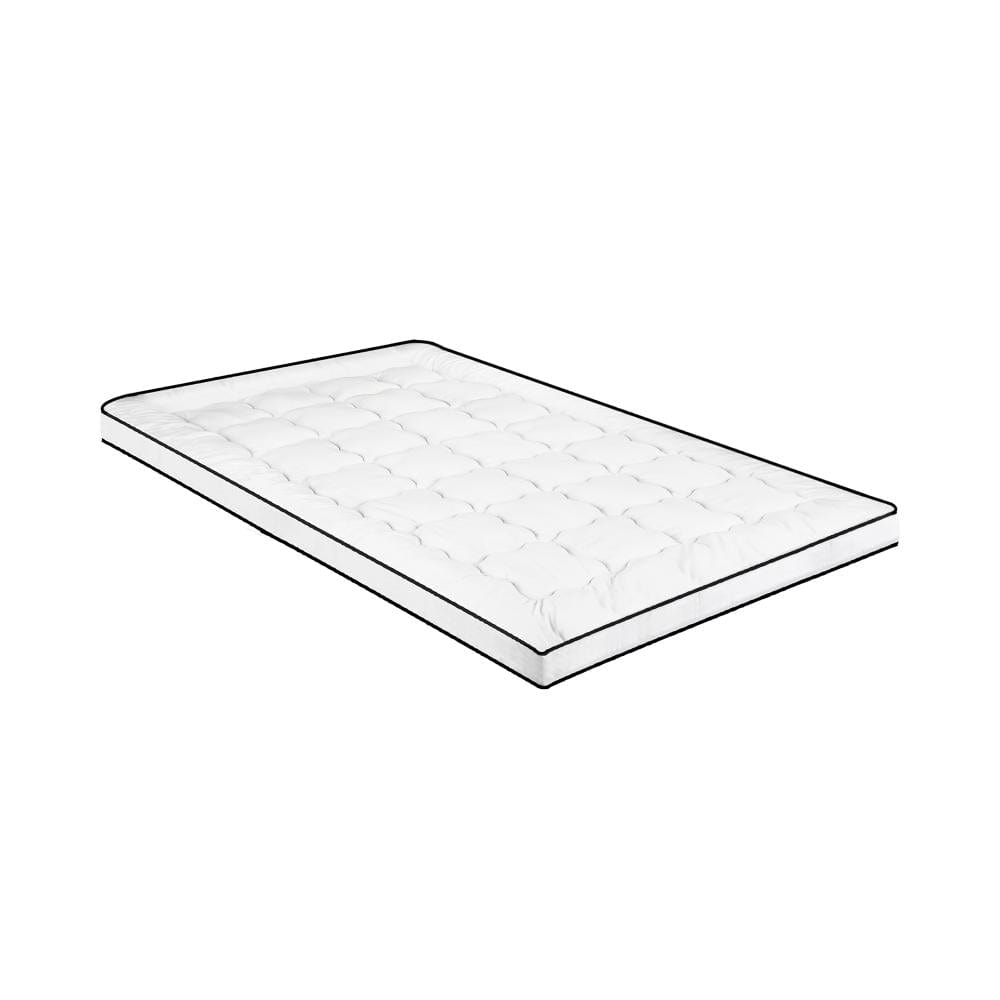 Enhance Your Sleep with our Single-Size Microfibre Pillowtop Mattress Protector Cover-Single\King Single with Mattress T