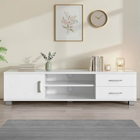 Entertainment Unit TV Cabinet 120cm White Dylan