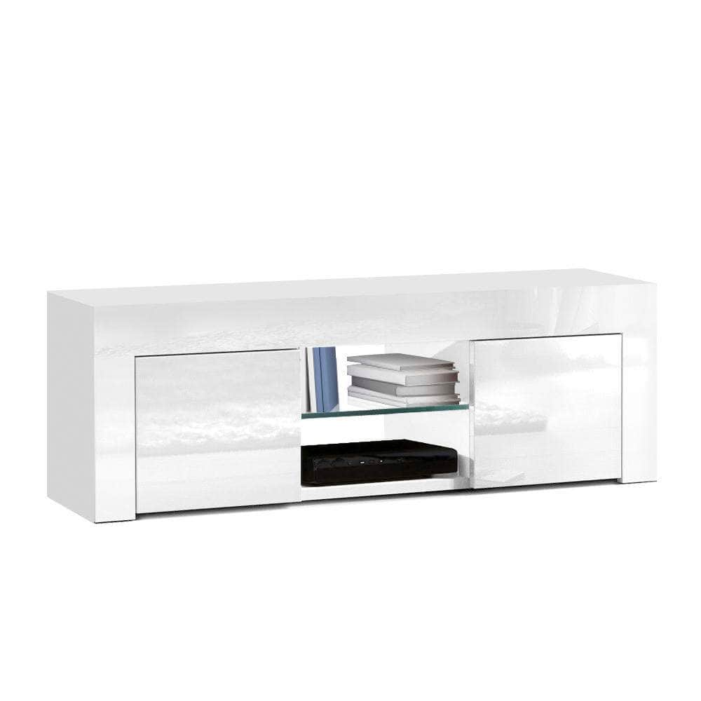 Entertainment Unit Tv Cabinet 130Cm White Ivan