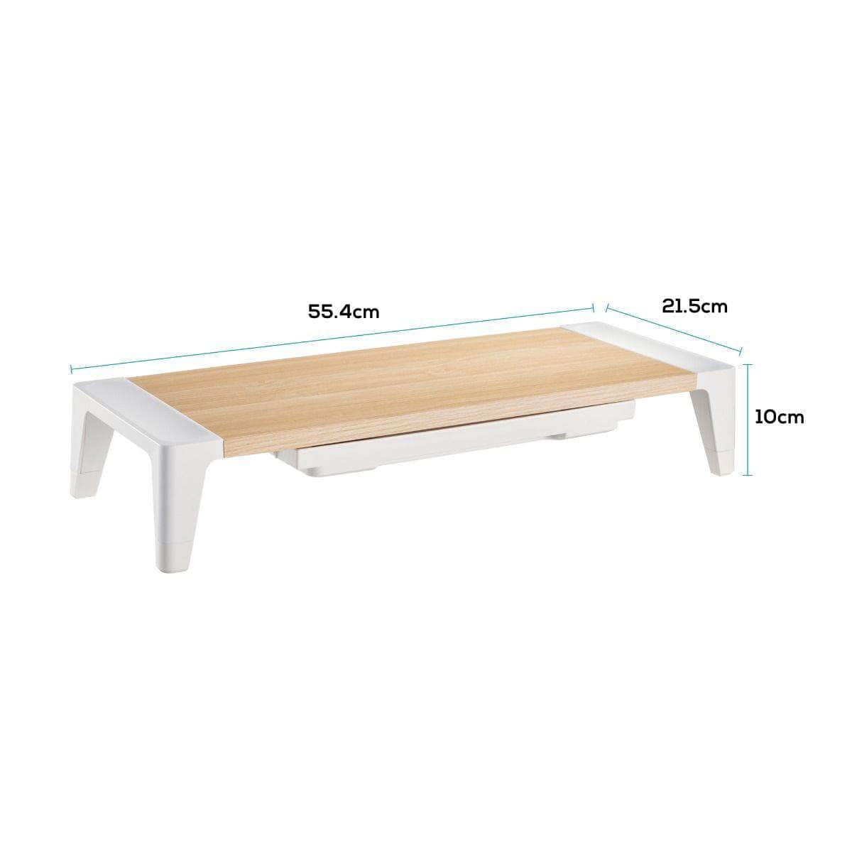 Ergolife Monitor Stand Riser With Storage Drawer