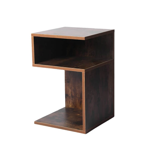 Ergonomic 2x Bedside Tables Wood Side End Oak  Space-Saving Design