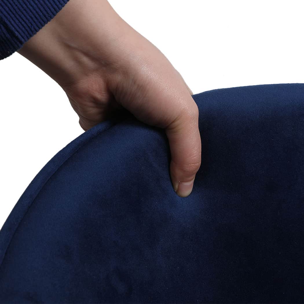 Ergonomic 4x Dining Chairs Seat French Navy  Space-Saving Design