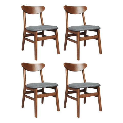 Ergonomic 4xDining Chairs Kitchen Chair  Easy Assembly Classic