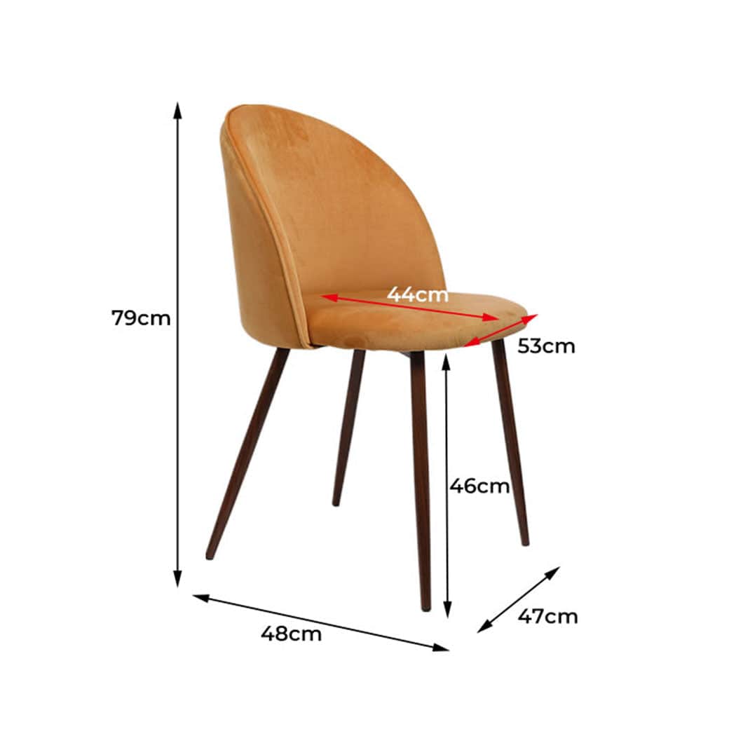 Ergonomic 6x Dining Chairs Seat French  Comfortable Design Classic