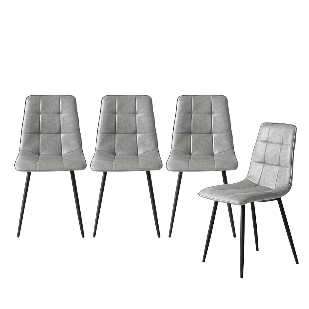 Ergonomic 8x Dining Chairs Kitchen Chair  High Back Support