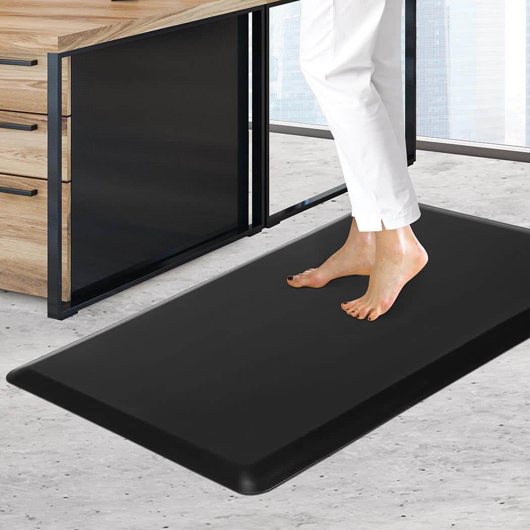 Ergonomic Anti Fatigue Mat Standing Desk 50x80cm Black Medium