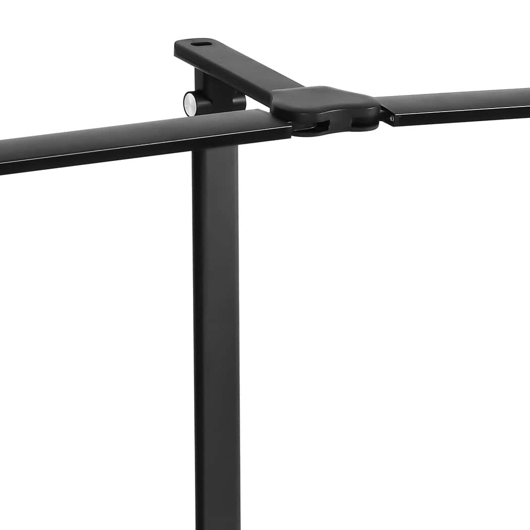 Ergonomic Double Head LED Desk Lamp Dimmable With Clamp  Wood Finish