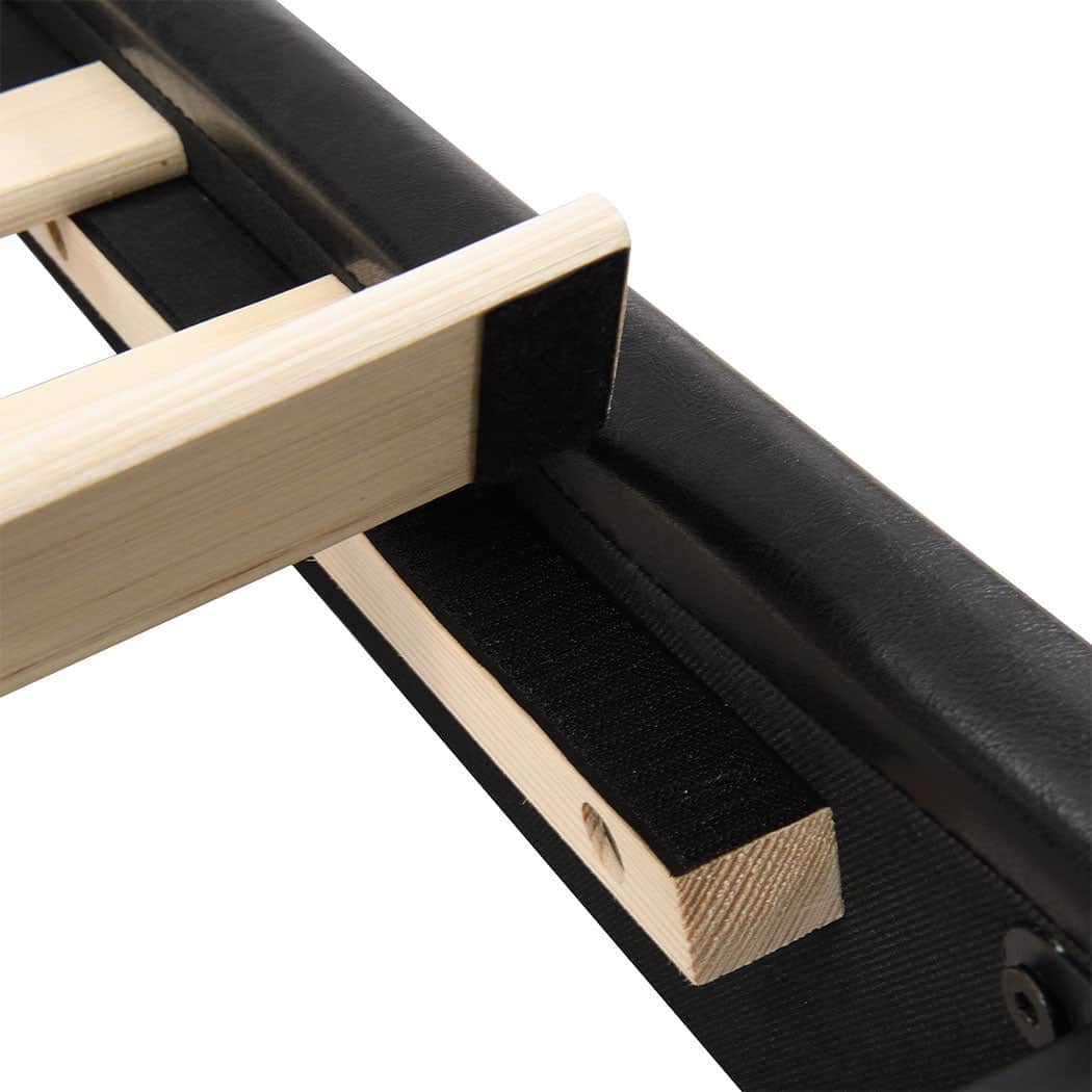 Ergonomic Floating Bed Frame Queen with Headboard LED Lights Mattress