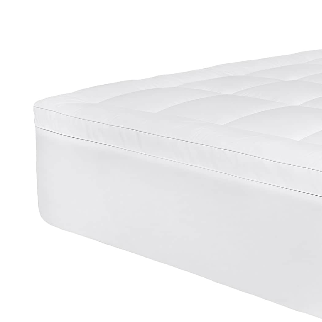 Ergonomic Mattress Topper Pillowtop Cover Bed Protector Double  Wood