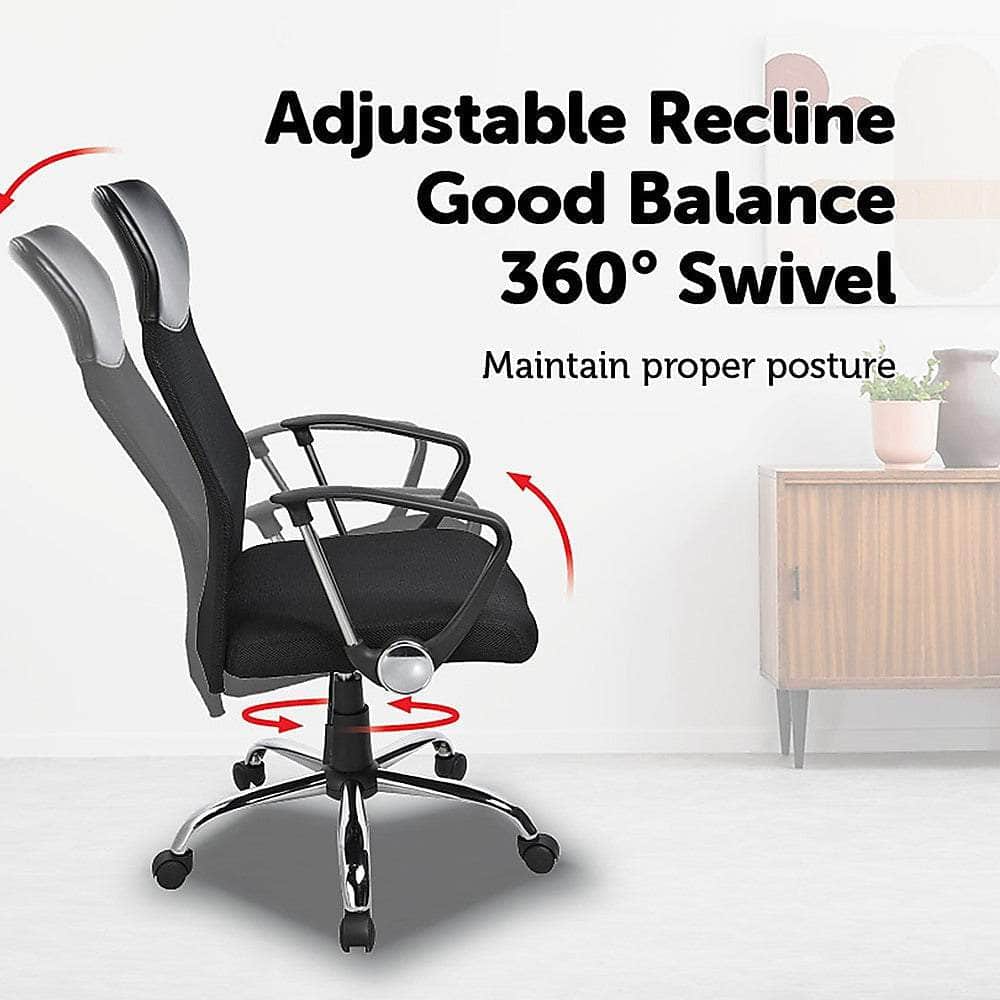 Ergonomic Mesh Pu Leather Office Chair