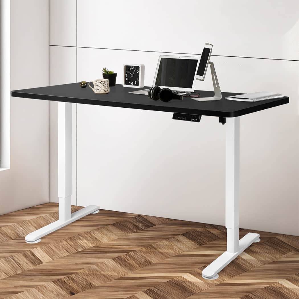 Ergonomic Motorised Standing Desk Adjustable 140cm Black 1000x 1MM